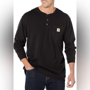Carhartt Long-Sleeve Pocket original fit Henley shirt , sz : medium